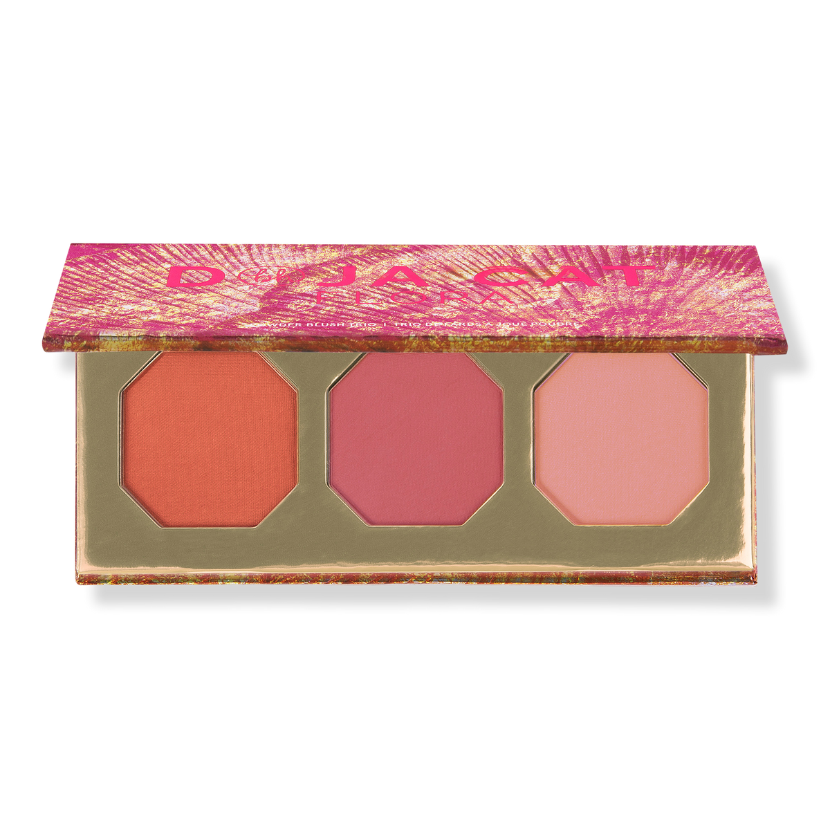 BH Cosmetics DOJA CAT FLORA, Powder Blush Trio Rose, 0.16 oz