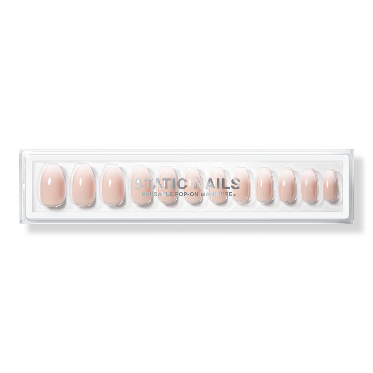 Static Nails Mademoiselle Coffin Reusable Pop-On Manicure