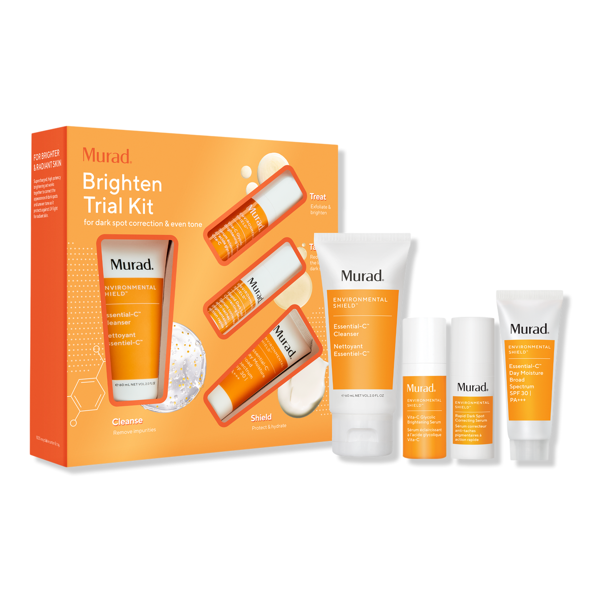 Murad Brighten Trial Kit for Dark Spot Correction & Even Tone, 1 ea