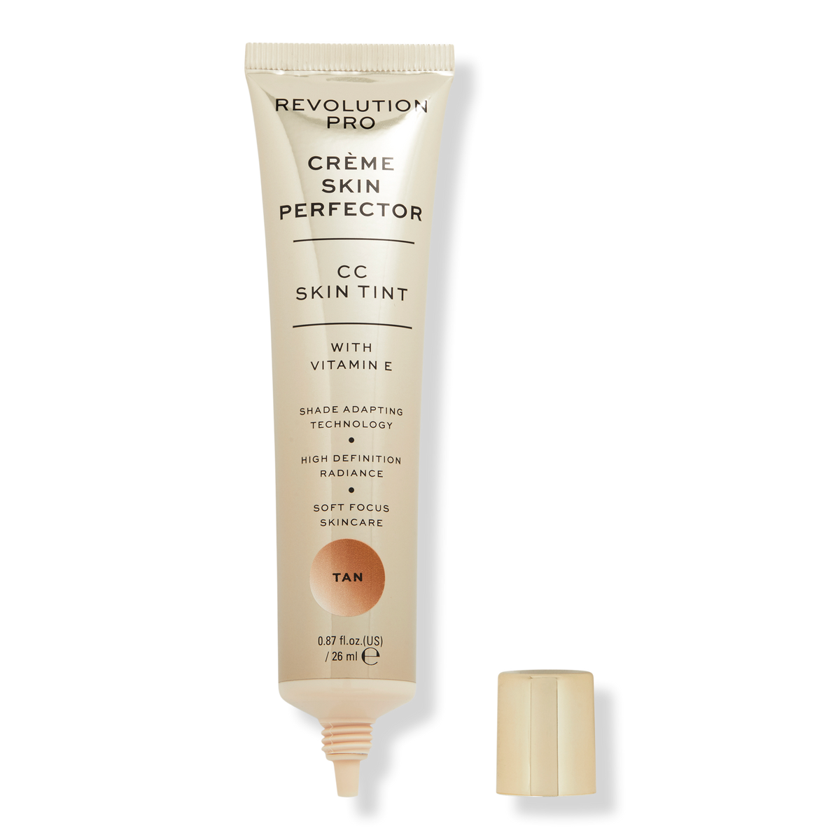 Makeup Revolution CC Perfecting Skin Tint, Tan, 0.87 oz