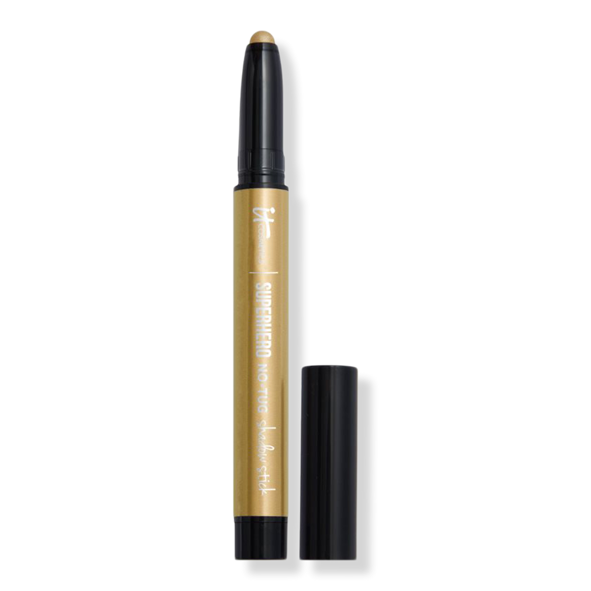 IT Cosmetics Superhero No-Tug Longwear Eyeshadow Stick, Gallant Gold, 0.05 oz