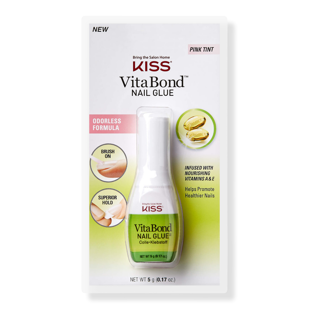 Kiss VitaBond Nail Glue, 0.17 oz
