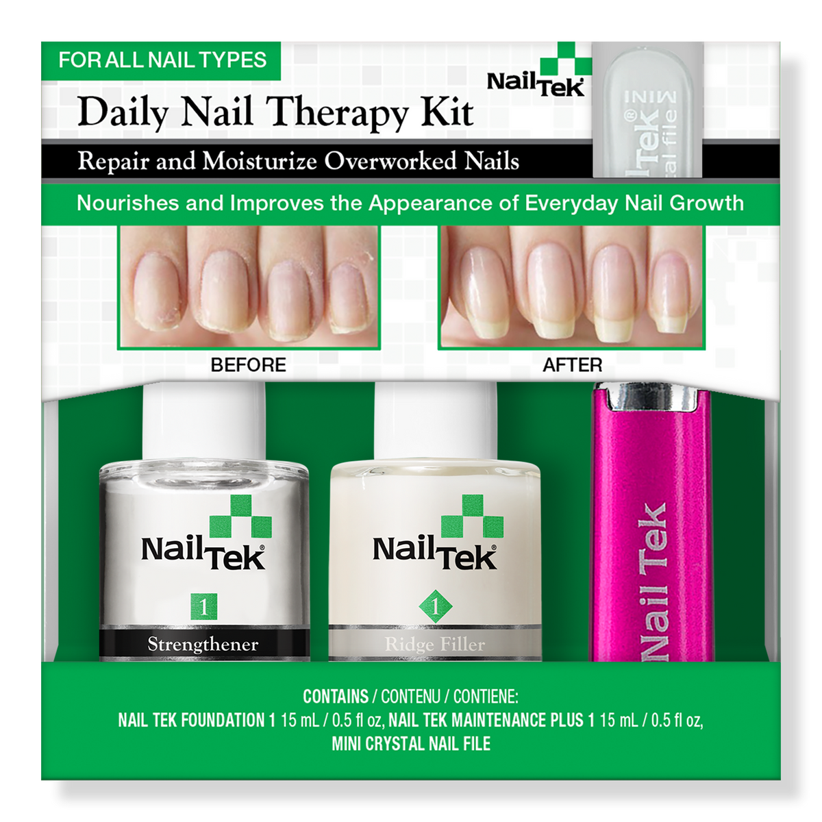Nail Tek Daily Nail Therapy Kit, 1 ea