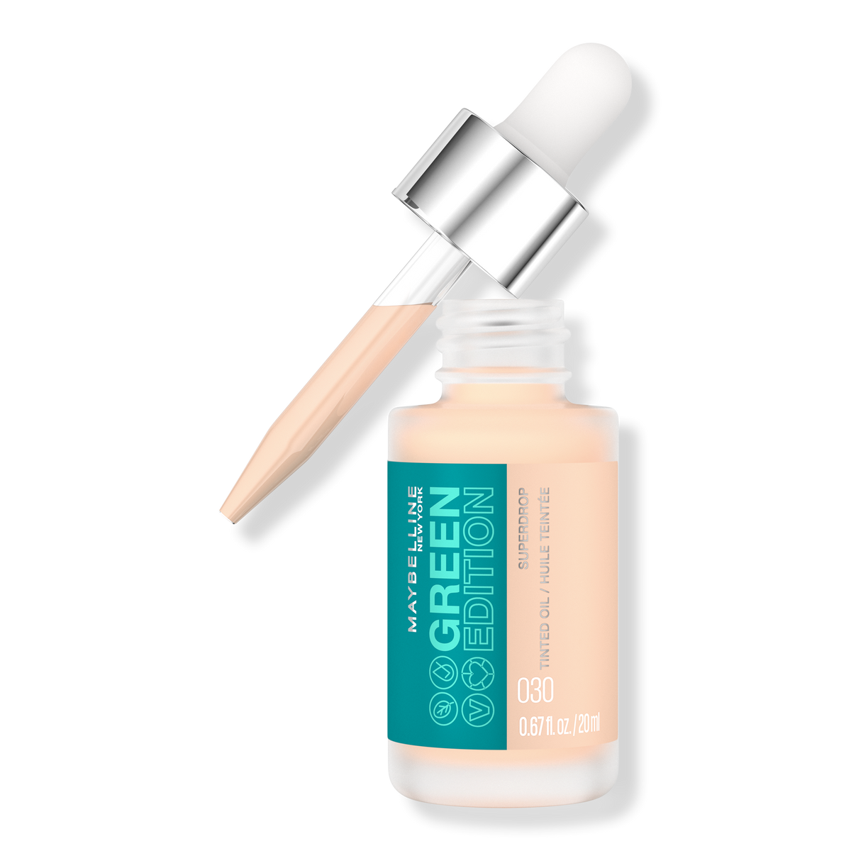 Maybelline Green Edition Superdrop Tinted Oil Makeup, 30, 0.67 oz