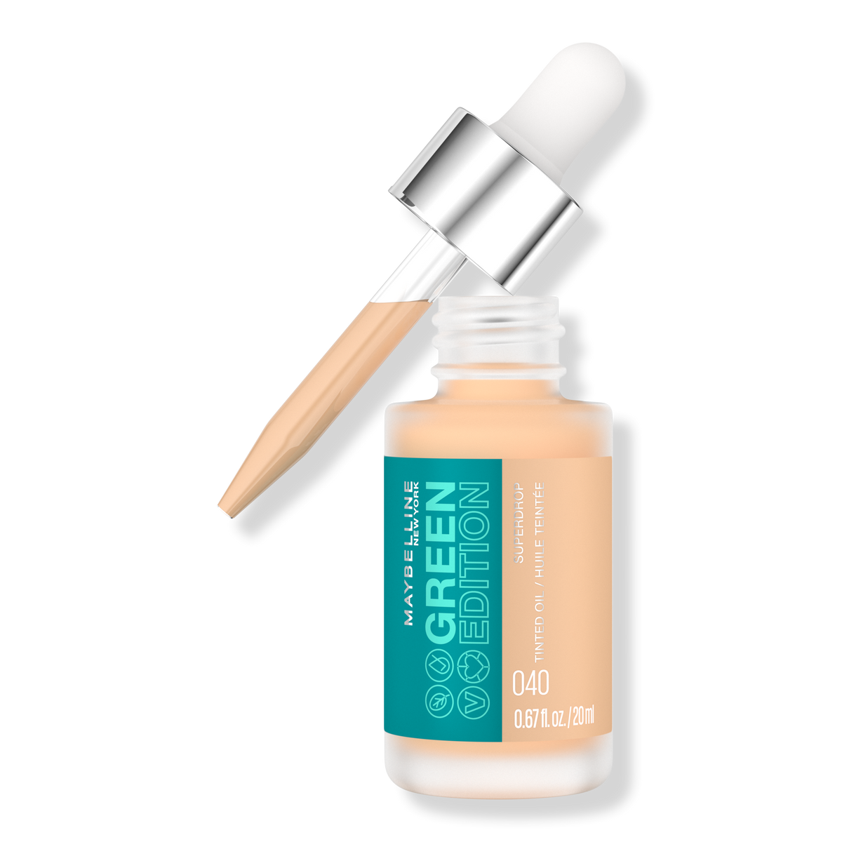 Maybelline Green Edition Superdrop Tinted Oil Makeup, 40, 0.67 oz