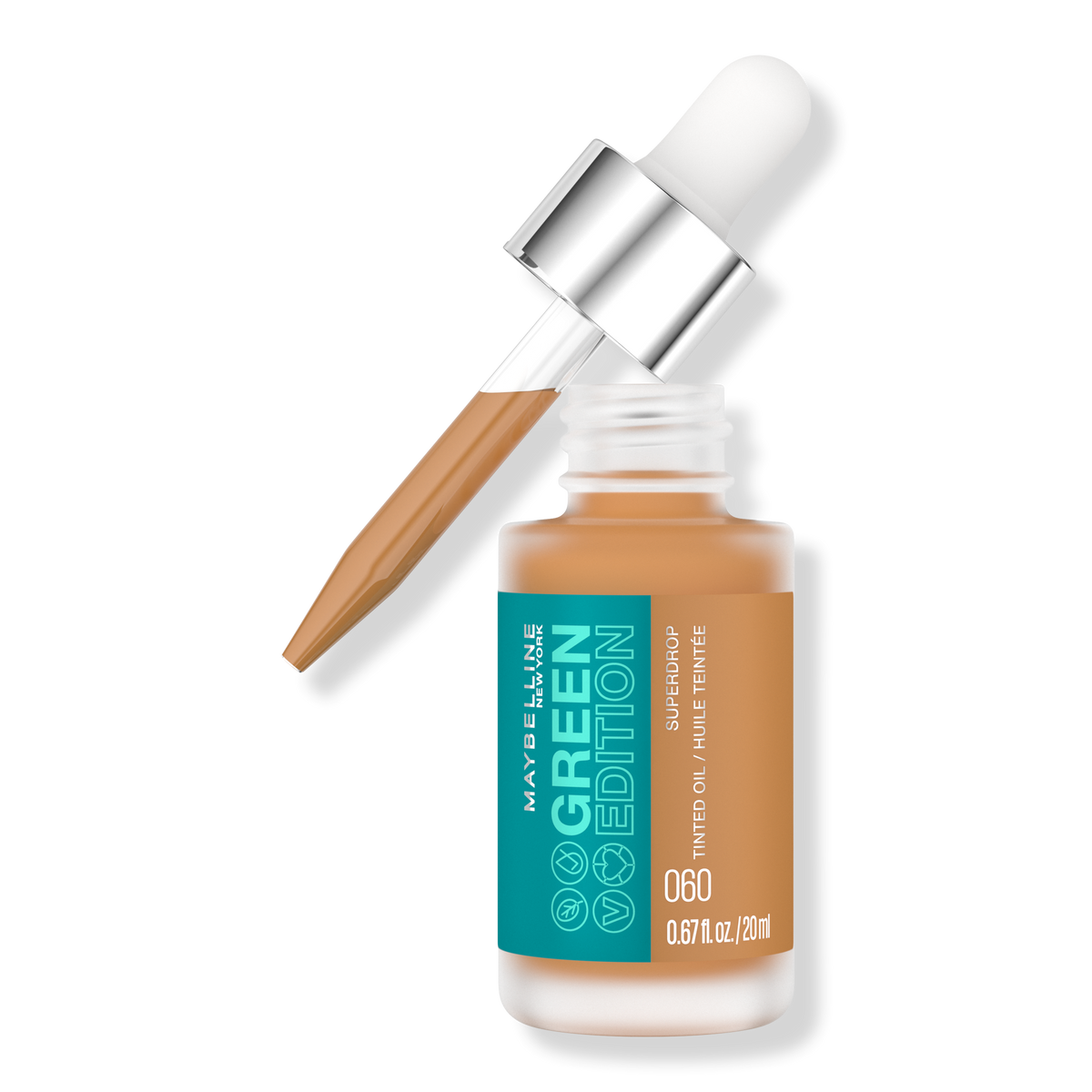 Maybelline Green Edition Superdrop Tinted Oil Makeup, 60, 0.67 oz