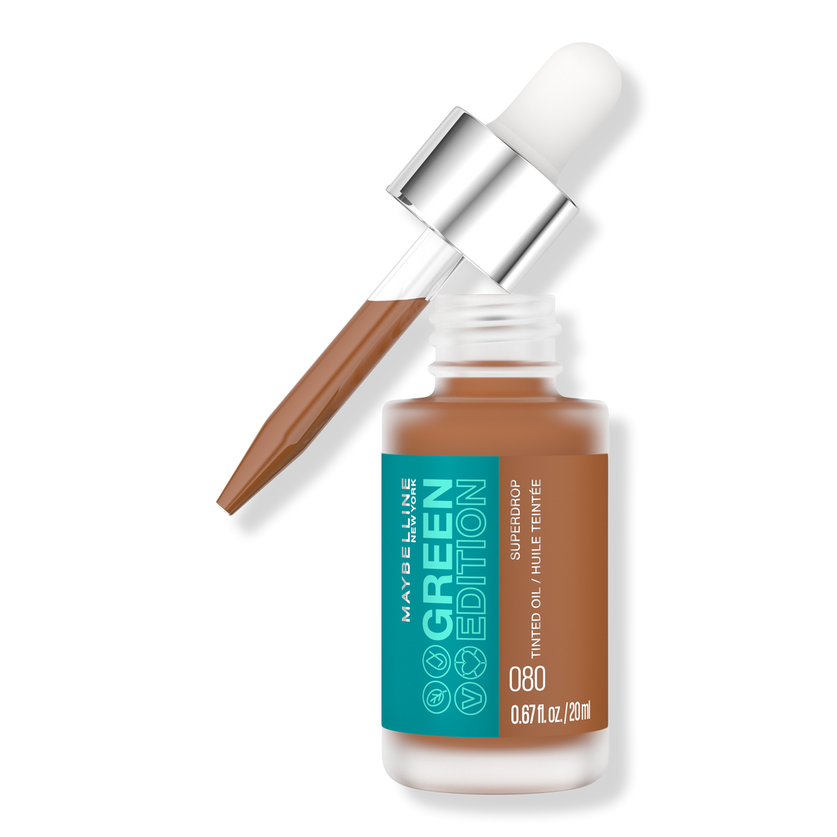 Maybelline Green Edition Superdrop Tinted Oil Makeup, 80, 0.67 oz