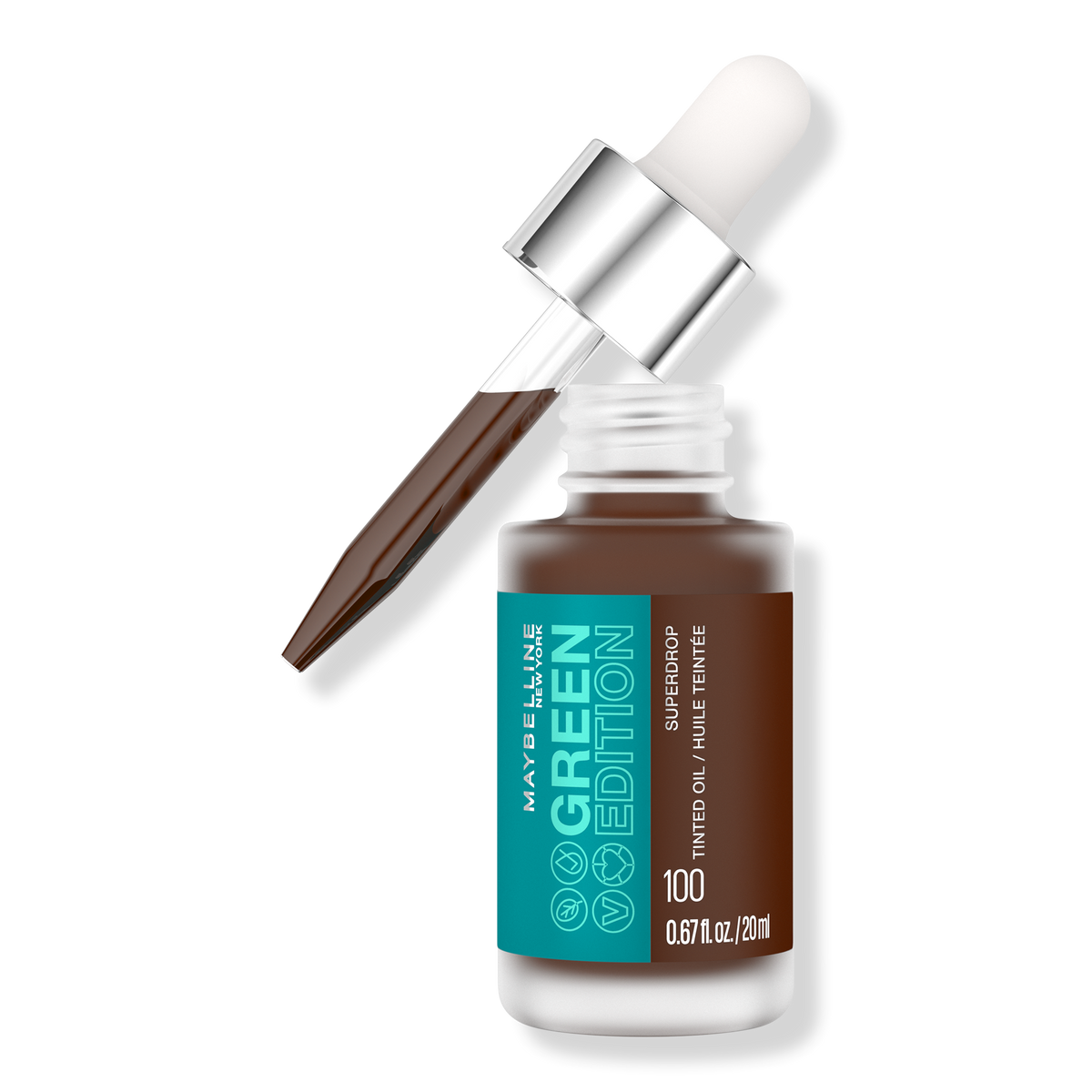Maybelline Green Edition Superdrop Tinted Oil Makeup, 100, 0.67 oz