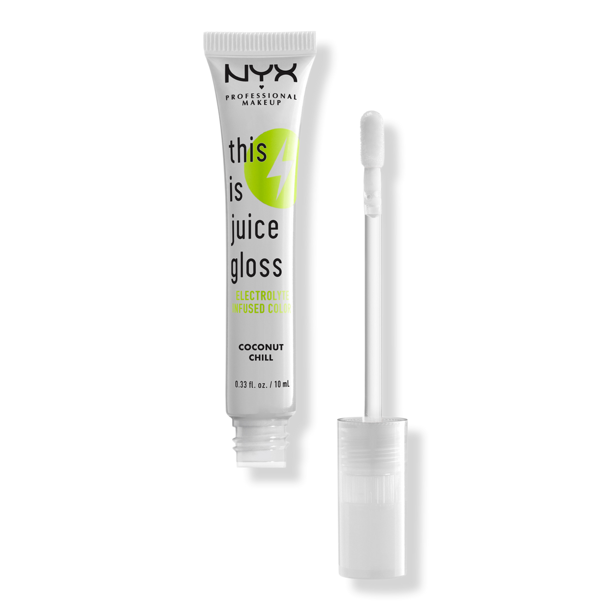 NYX Professional Makeup This is Juice Gloss Hydrating Lip Gloss, Coconut Chill, 0.33 oz