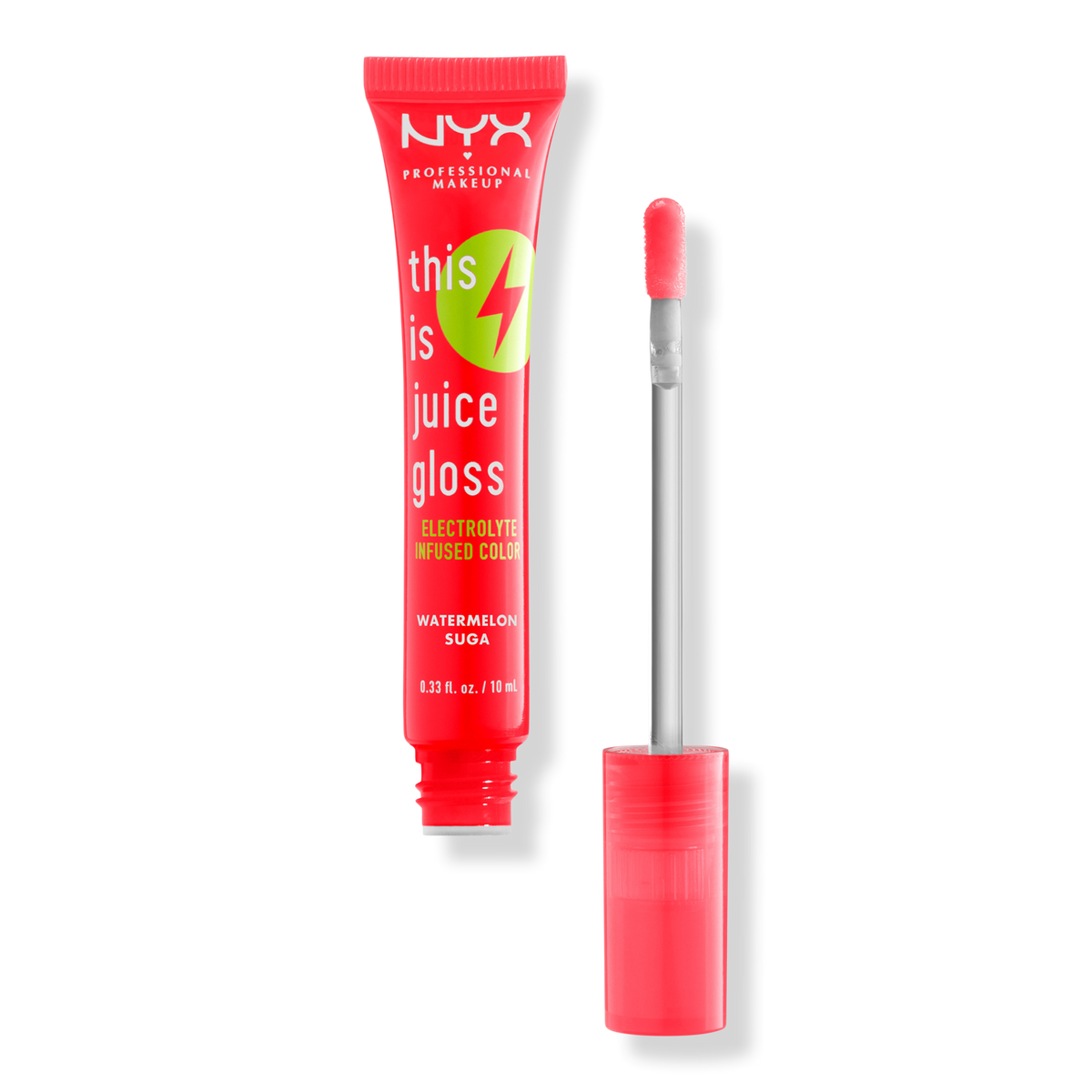NYX Professional Makeup This is Juice Gloss Hydrating Lip Gloss, Watermelon Sugar, 0.33 oz
