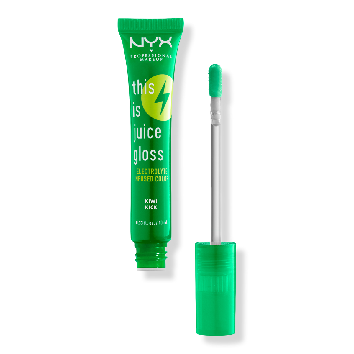 NYX Professional Makeup This is Juice Gloss Hydrating Lip Gloss, Kiwi Kick, 0.33 oz