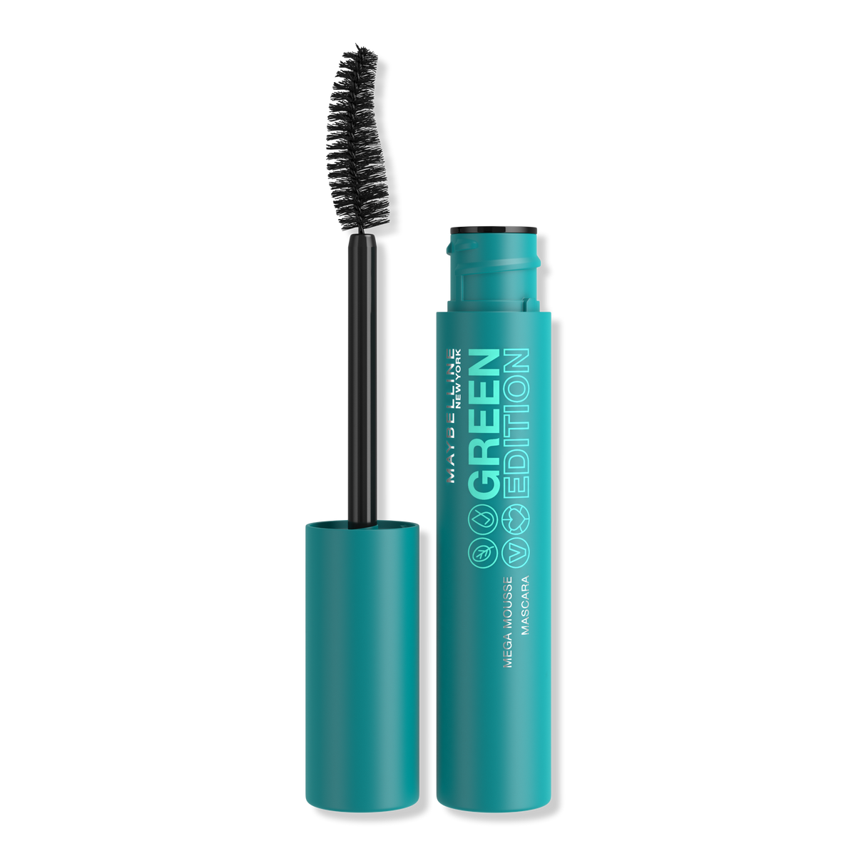 Maybelline Green Edition Mega Mousse Mascara, Brownish Black, 0.32 oz
