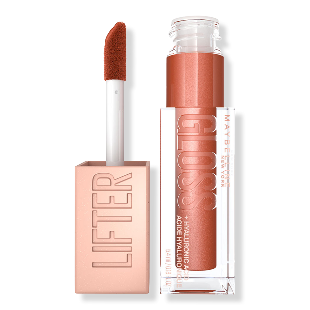 Maybelline Lifter Gloss with Hyaluronic Acid, Copper, 0.18 oz