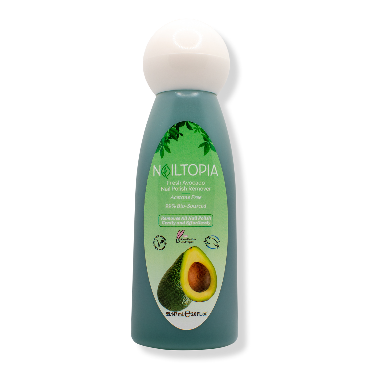 Nailtopia Fresh Avocado Nail Polish Remover, 2 oz