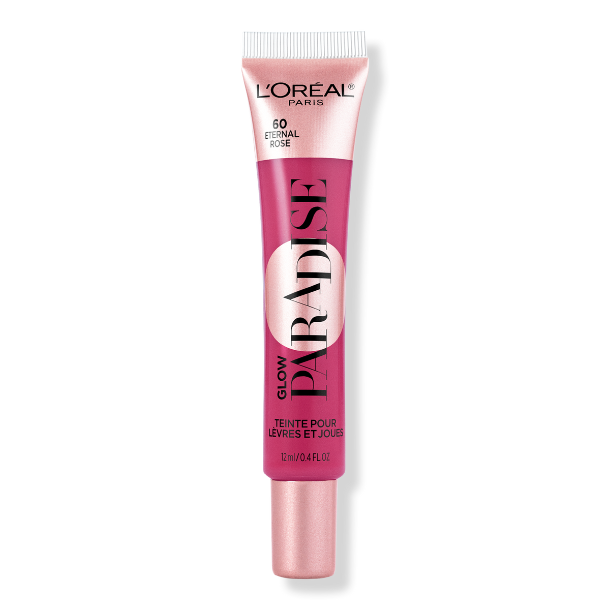 L'Oréal Glow Paradise Lip + Cheek Tint, Eternal Rose, 0.406 oz