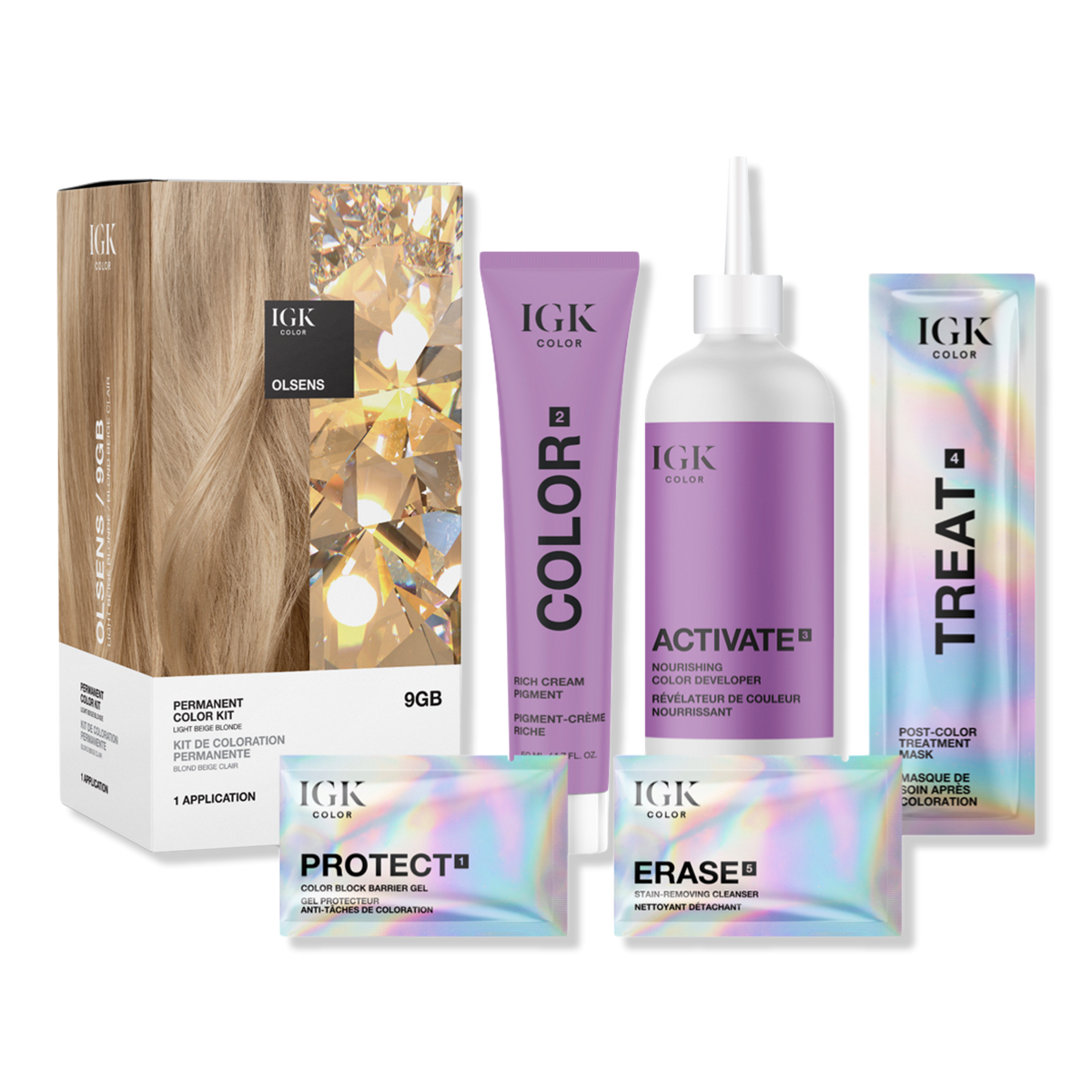 IGK Permanent Color Kit, 9GB Olsens