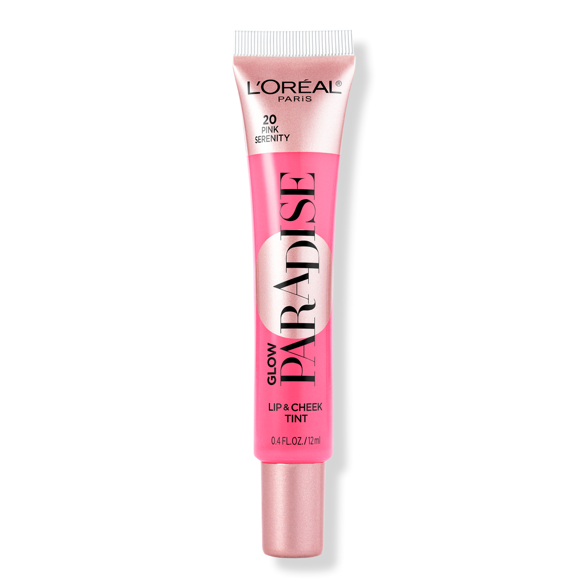 L'Oréal Glow Paradise Lip + Cheek Tint, Pink Serenity, 0.406 oz