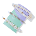 Locks & Mane Rhinestone & Faux Pearl Barrette Set, 4 ea