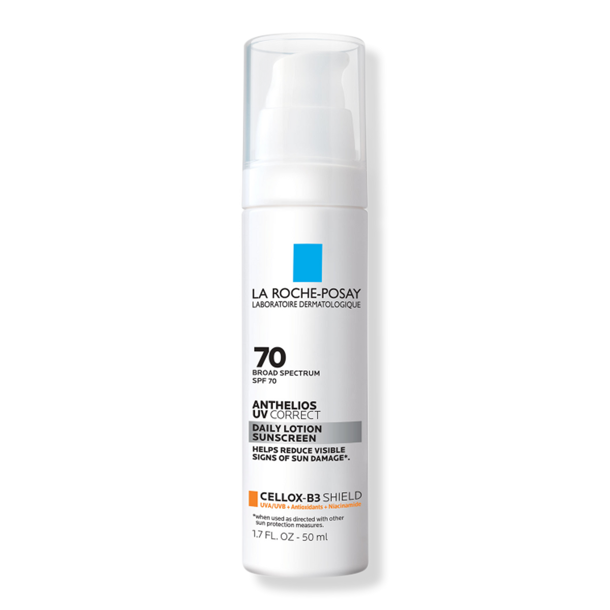 La Roche-Posay Anthelios UV Correct, SPF 70 Daily Face Sunscreen with Niacinamide, 1.7 oz