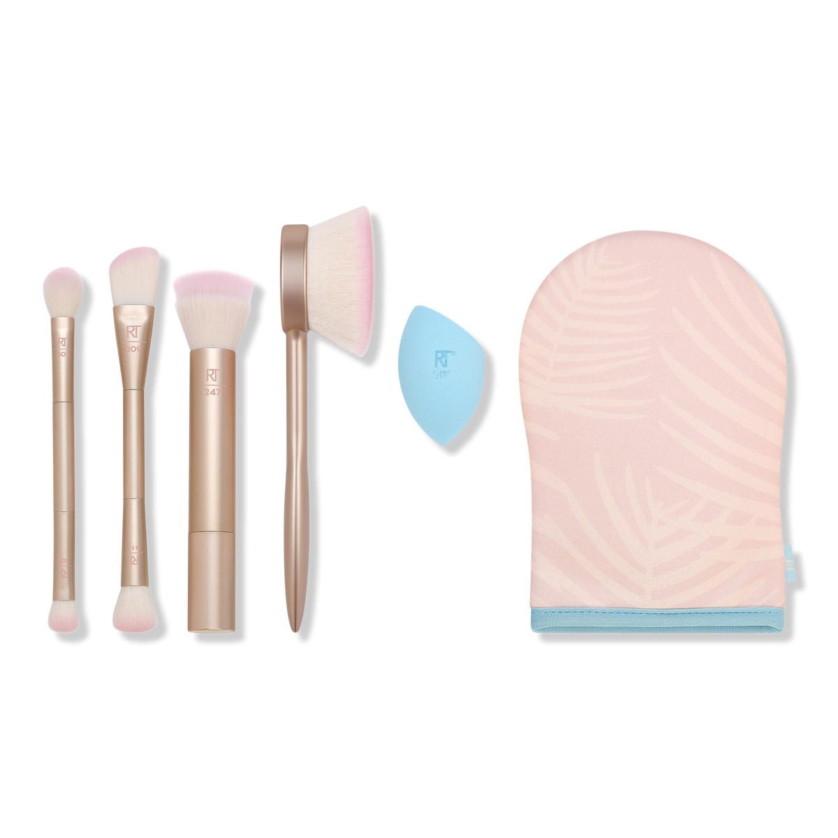 Real Techniques Endless Summer Makeup Brush and Self Tanning Kit, 6 ea