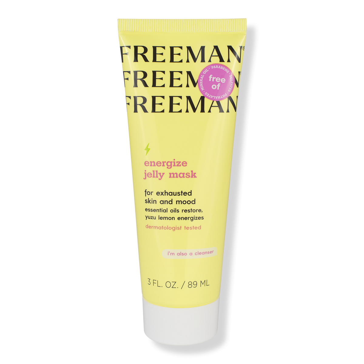 Freeman Energize Yuzu Lemon Jelly Facial Mask, 3 oz