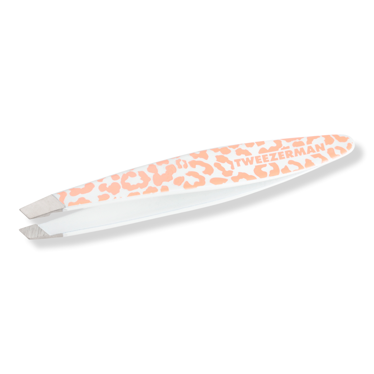 Tweezerman Peach Leopard Mini Slant Tweezer