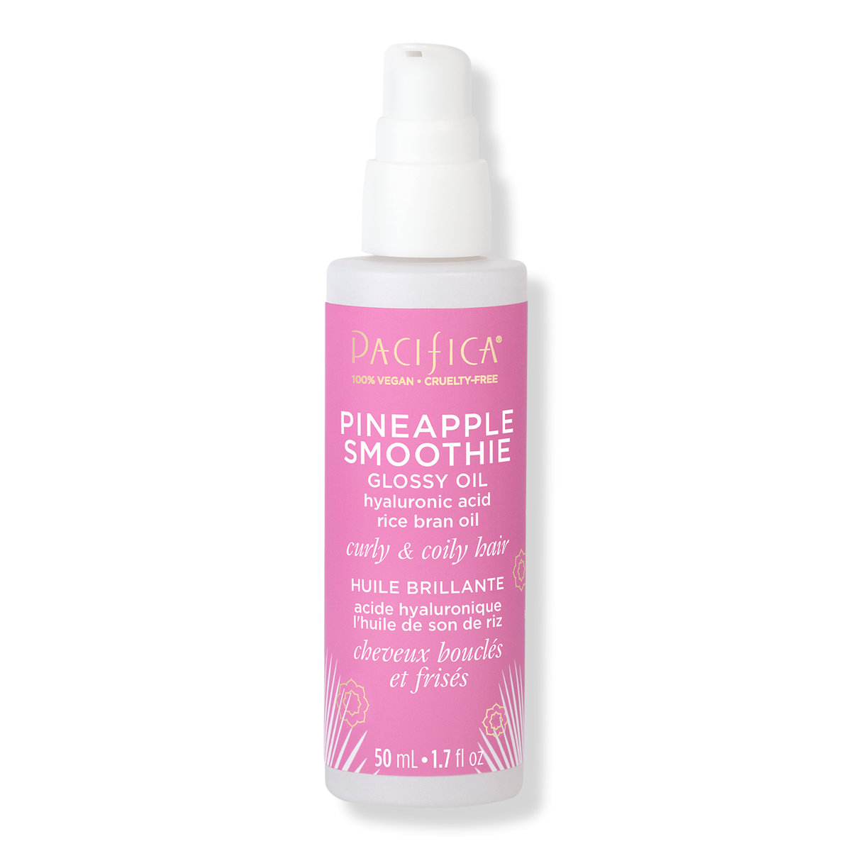 Pacifica Pineapple Curls Smoothie Glossy Curl Oil, 1.7 oz