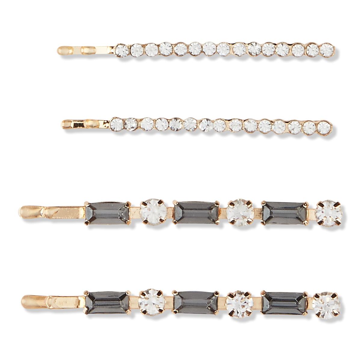 Scünci Elite Rhinestone Bobby Pins, 4 ea