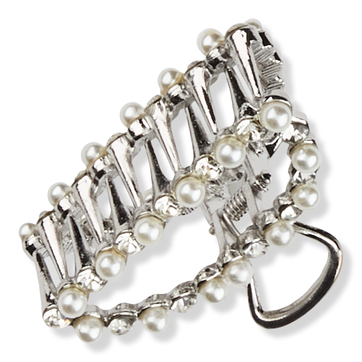 Scünci Elite Classic Silver-Finish Claw Hair Clip