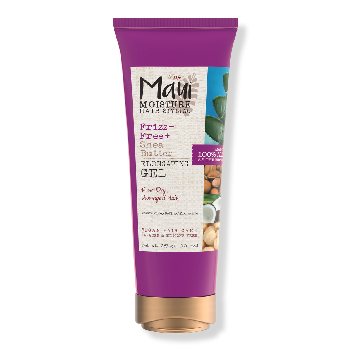 Maui Moisture Frizz-Free + Shea Butter Elongating Gel, 10 oz