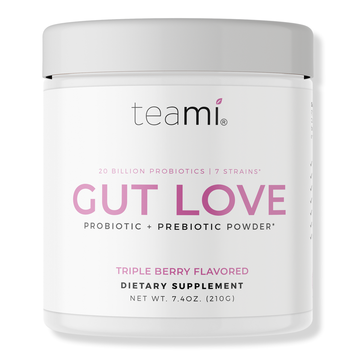 Teami Blends Gut Love Probiotic + Prebiotic Powder, 7.4 oz