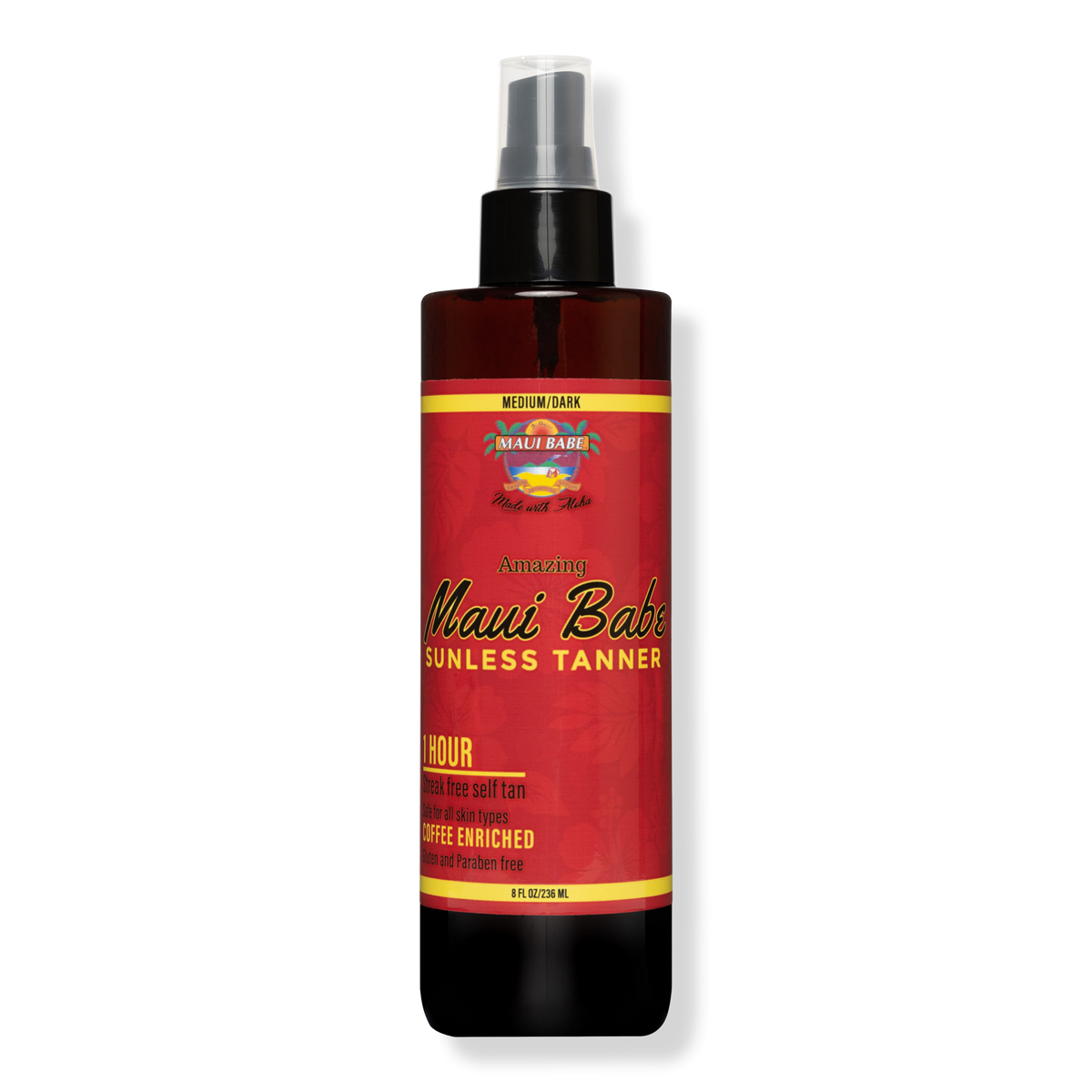 Maui Babe Sunless Tanner, Medium/Dark, 8 oz