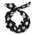 Scünci Pony Tail White Polka Dot Headscarf