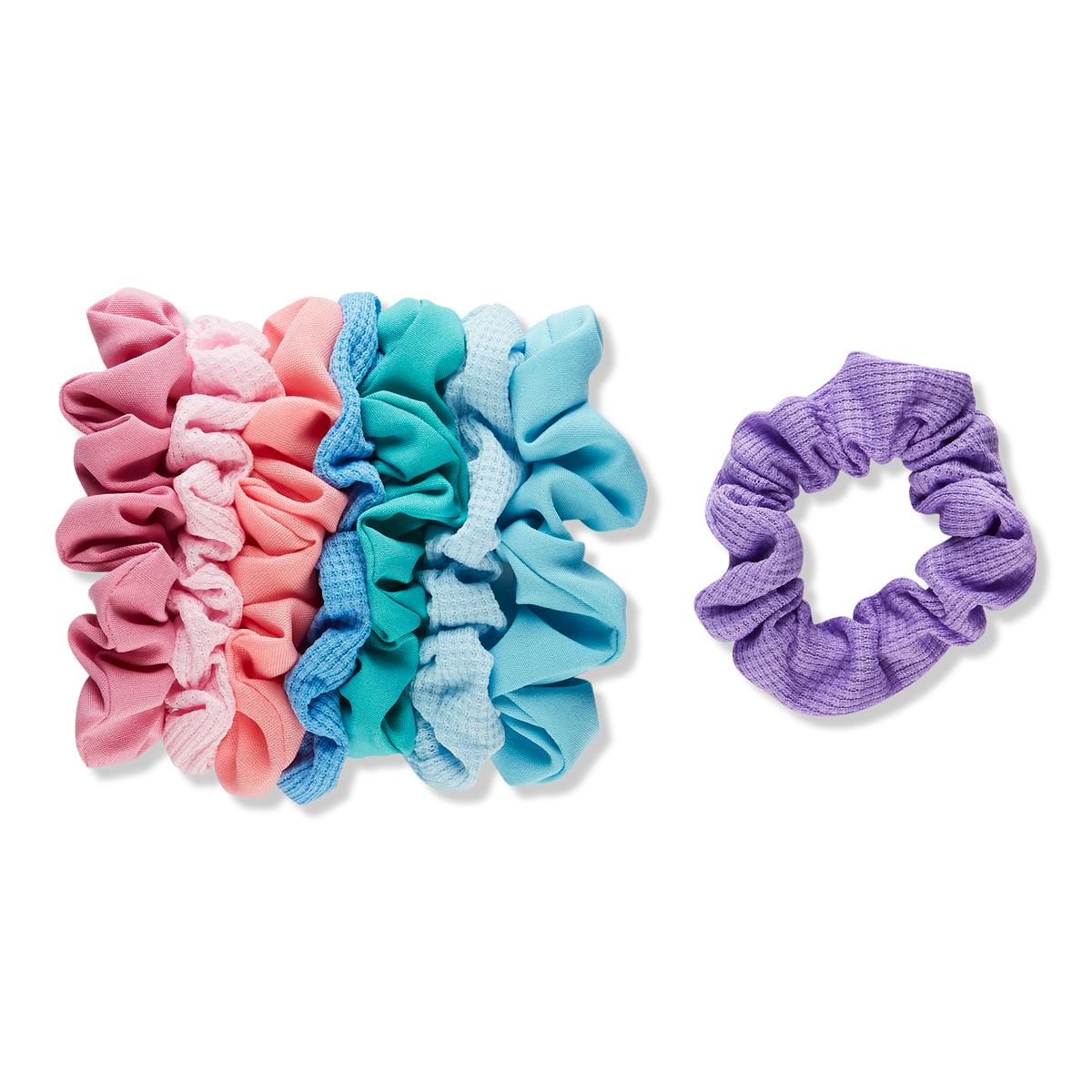 Scünci Pony Tail Assorted Color Scrunchies, 8 ea