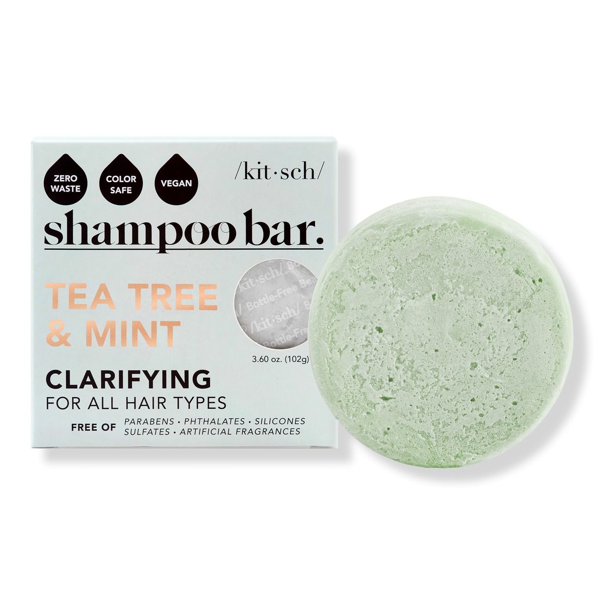 Kitsch Tea Tree & Mint Clarifying Shampoo Bar, 1 ea