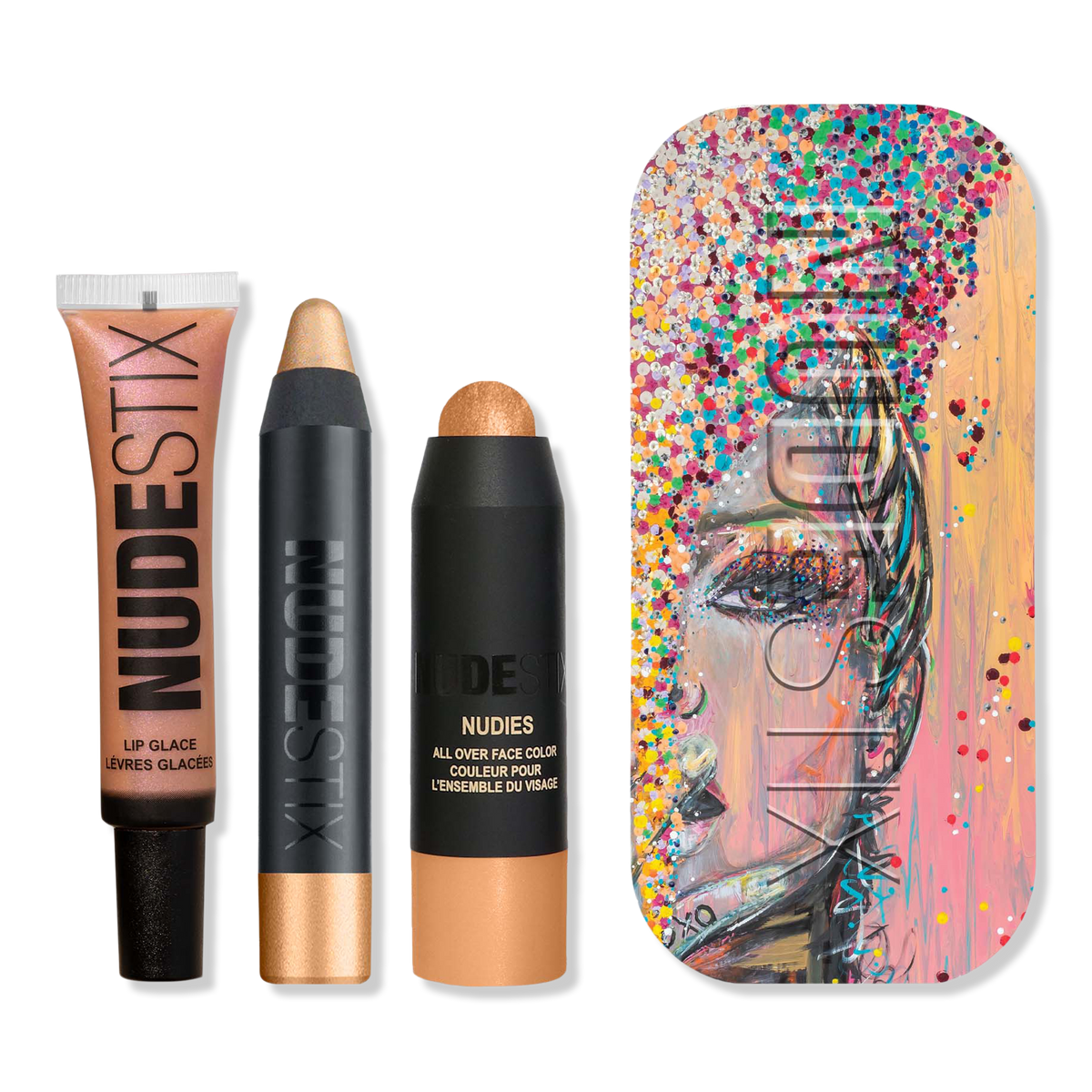 NUDESTIX NUDEGOLD Mini-to-Go 3-Piece Eye & Lip Palette