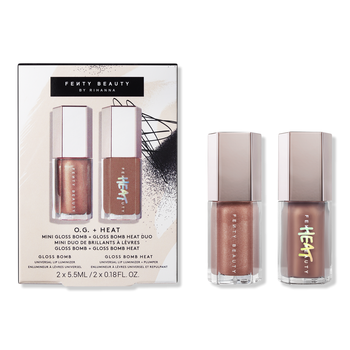 FENTY BEAUTY by Rihanna OG + HEAT, FENTY GLOW, 2 x 0.18 oz