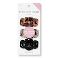 GIMME beauty Medium Hair Claw Clips, 3 ea