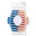 GIMME beauty Thick Hair Blue & Pink Claw Clips, 2 ea