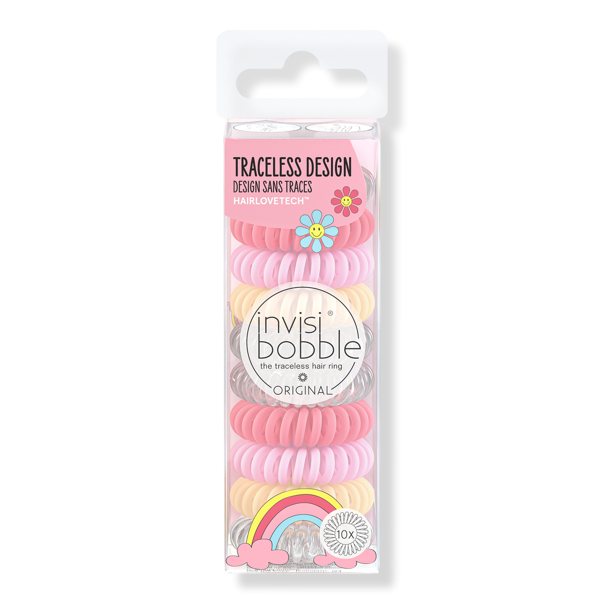 Invisibobble ORIGINAL Multipack Hair Ring, Retro Dreamin' Macaron, 10 ea