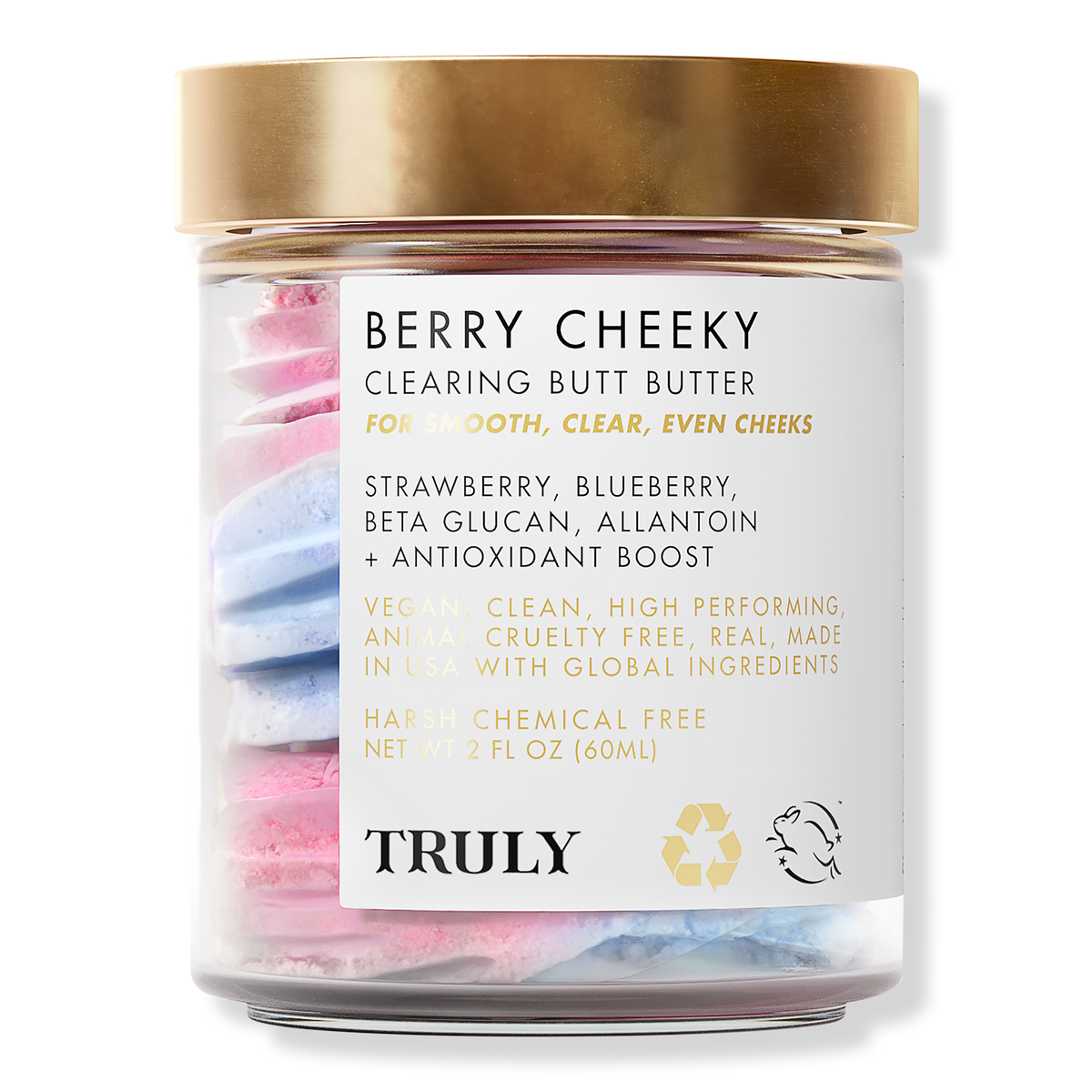 Truly Berry Cheeky Clearing Butt Butter, 2 oz