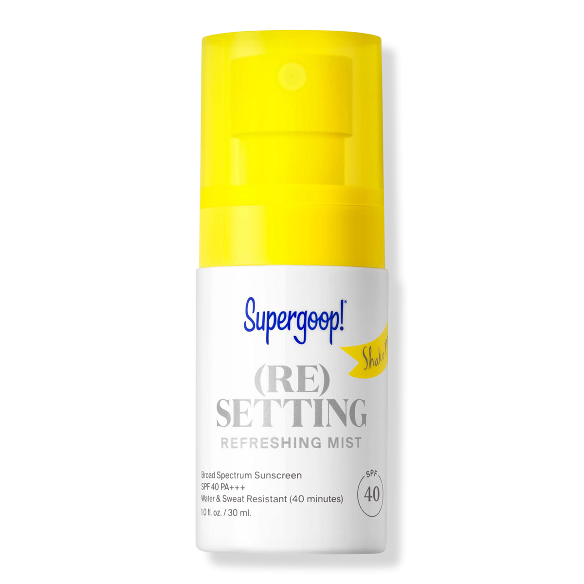 Supergoop! Mini (Re)Setting Refreshing Mist, SPF 40, 1 oz