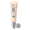 IT Cosmetics CC+ Nude Glow Lightweight Foundation + Glow Serum with, SPF 40, Fair Light, 1.08 oz