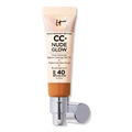 IT Cosmetics CC+ Nude Glow Lightweight Foundation + Glow Serum with, SPF 40, Tan Rich, 1.08 oz