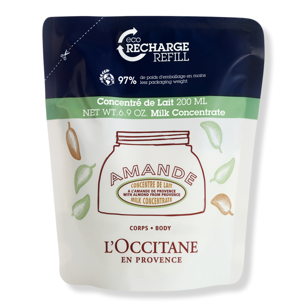 L'Occitane Almond Milk Concentrate Refill, 6.9 oz
