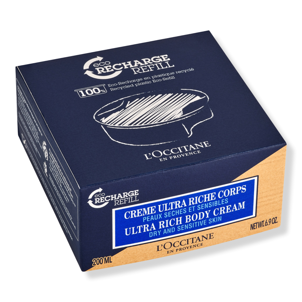 L'Occitane Shea Ultra Rich Body Cream EcoRefill, 6.9 oz