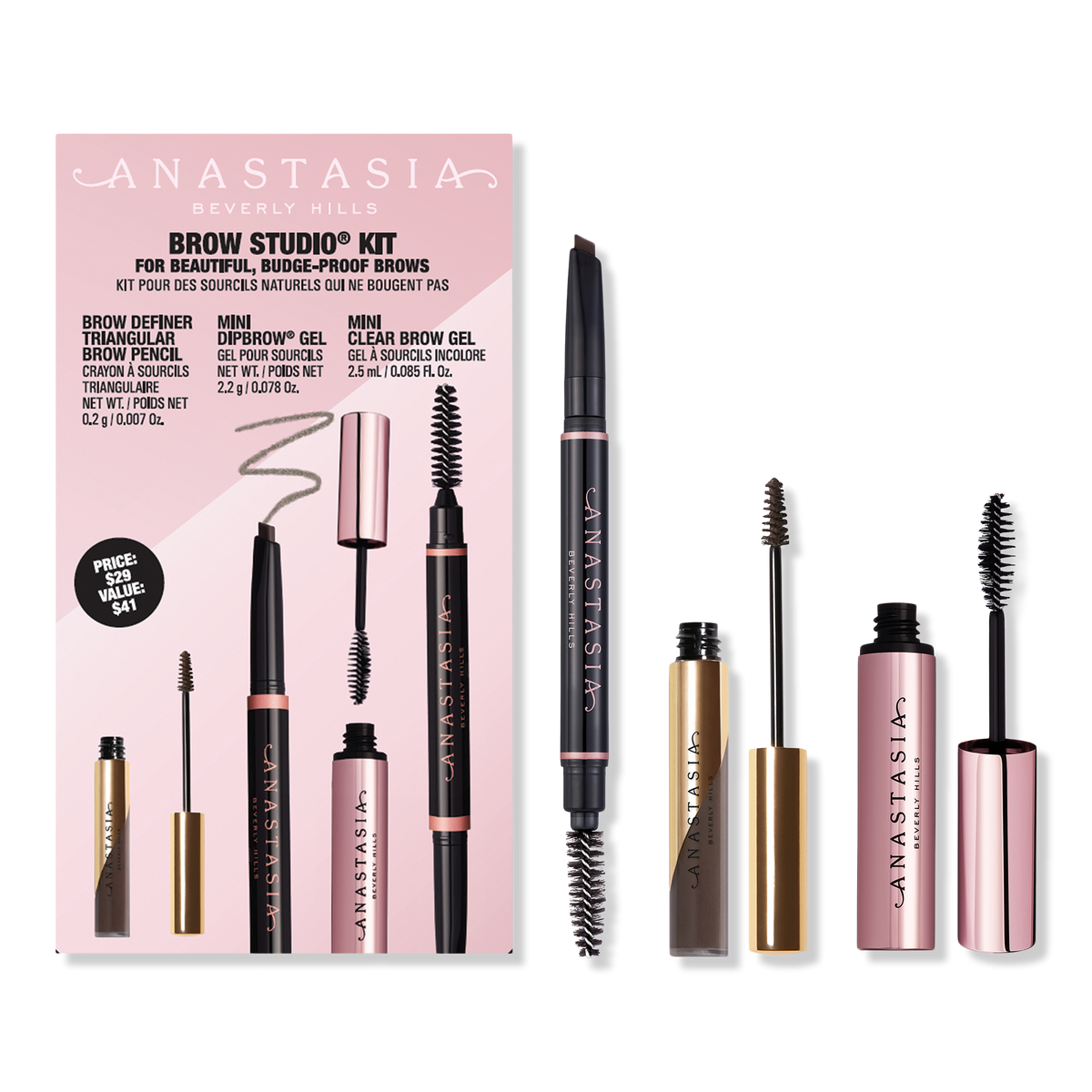 Anastasia Beverly Hills Brow Studio Kit, Medium Brown