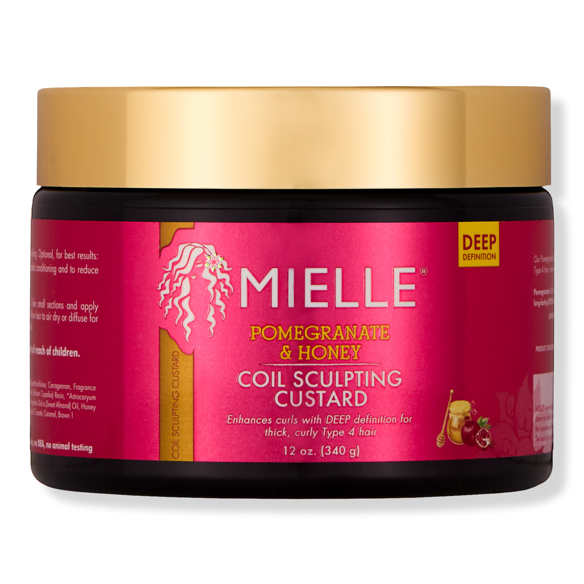 Mielle Organics Pomegranate & Honey Coil Sculpting Custard, 12 oz