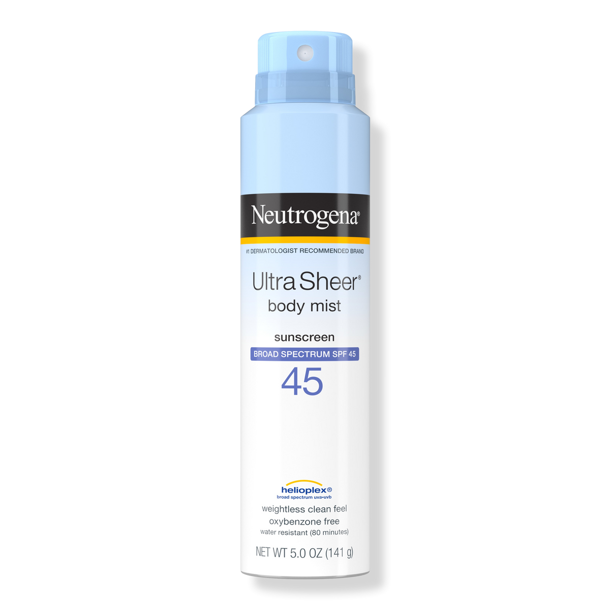 Neutrogena Ultra Sheer Lightweight Sunscreen Spray, SPF 45, 5 oz