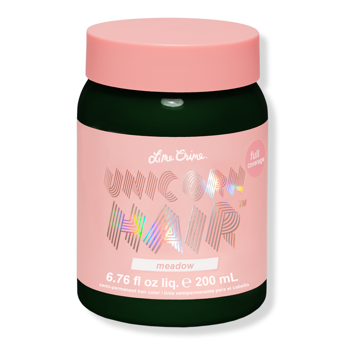Lime Crime Unicorn Hair Semi-Permanent Hair Color Full Coverage, Meadow, 6.76 oz